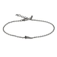 Bracciale Mano-J. Uomo Lucky Horn in Titanio Diamante BRC2001